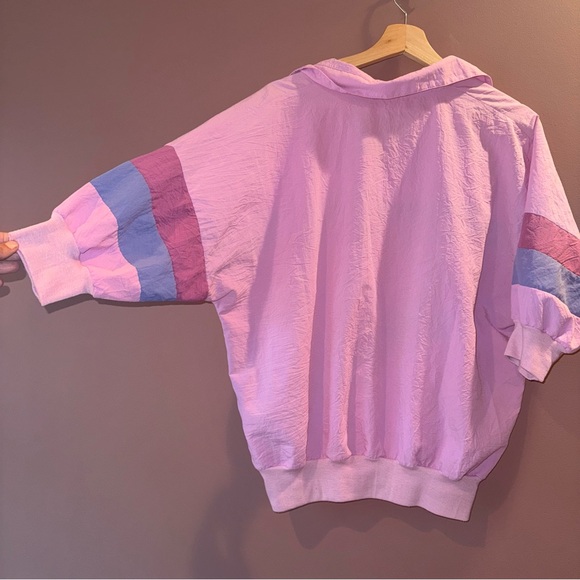 Colorful Pink and Purple Block Women's Top Size Small - Picture 3 of 5